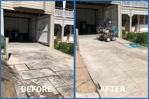 Aggregate Driveay Cleaning Brisbane Before And After
